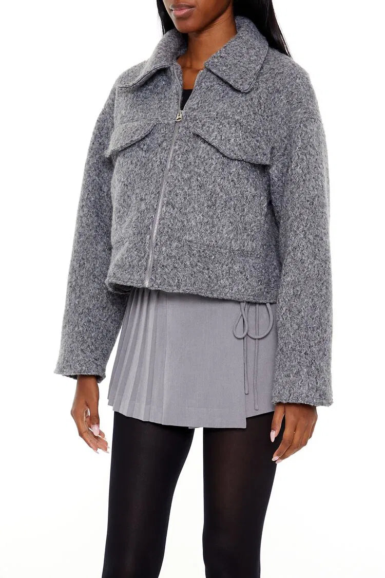 Polo Yaka Kısa Kaban