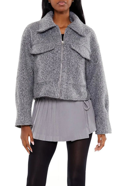 Polo Yaka Kısa Kaban