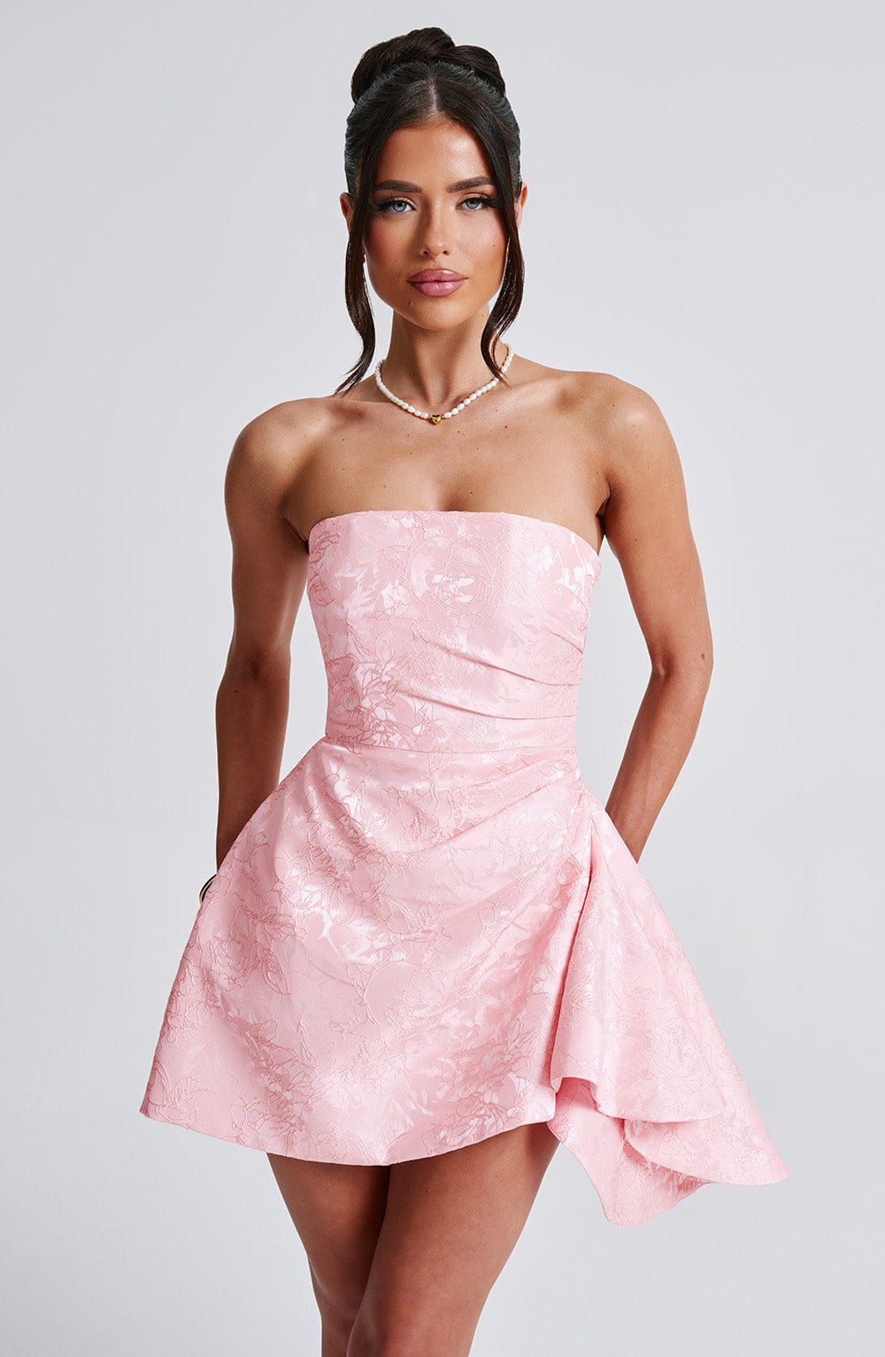 Elodie Mini Elbise - Pembe