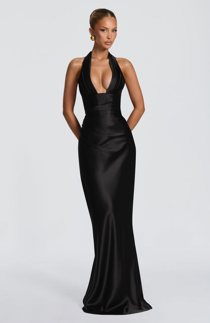 Elowen Maxi Elbise - Siyah