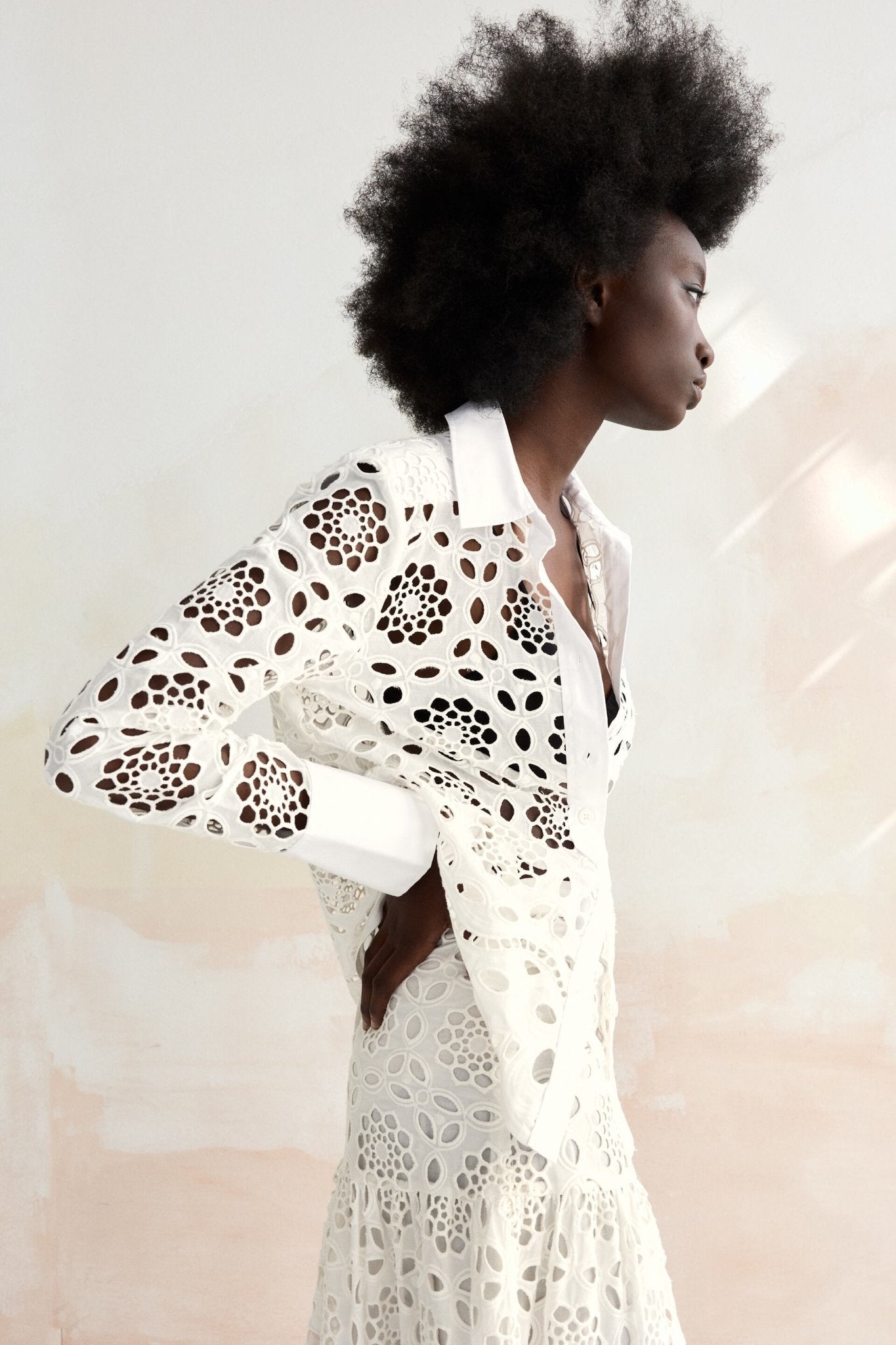 lsie Nakışlı Dantel Maxi Takım