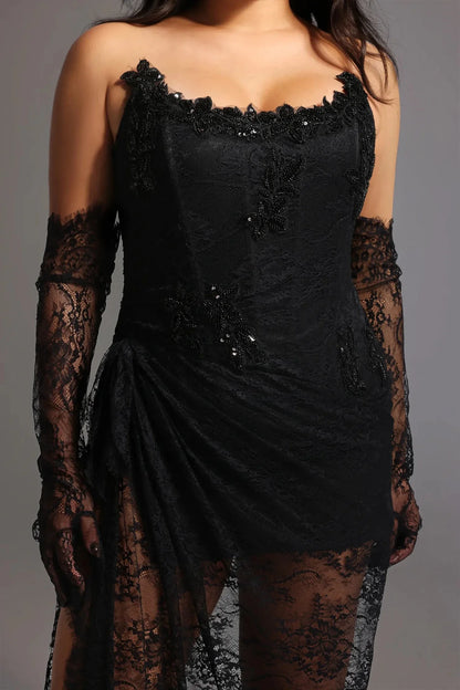 Elvira Dantelli Maxi Elbise