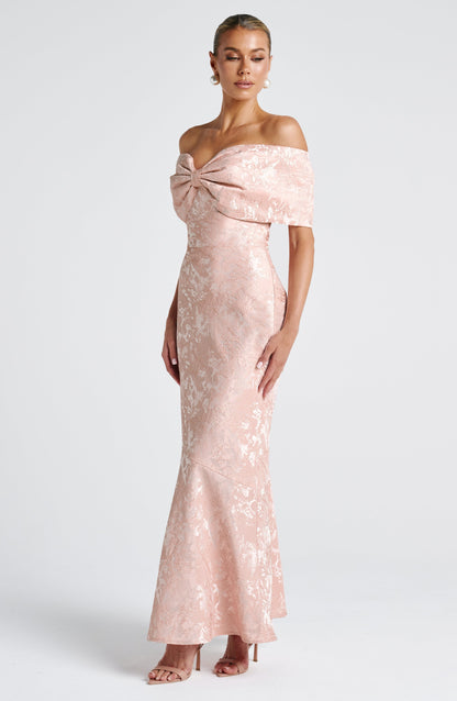 Emberly Maxi Elbise - Pembe