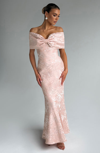 Emberly Maxi Elbise - Pembe