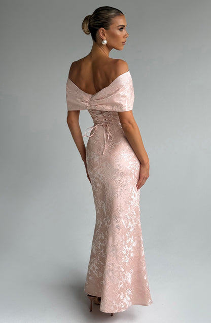 Emberly Maxi Elbise - Pembe