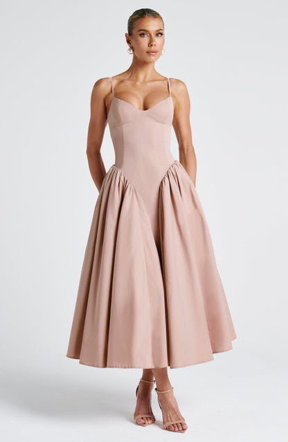 Emerson Midi Elbise - Kil Rengi
