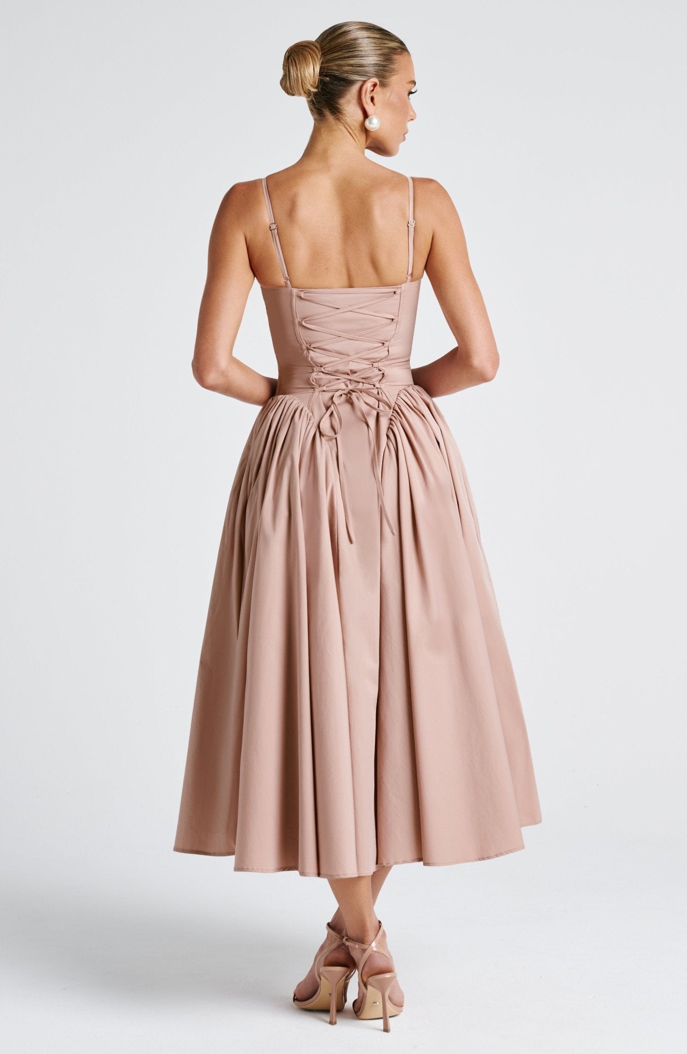 Emerson Midi Elbise - Kil Rengi