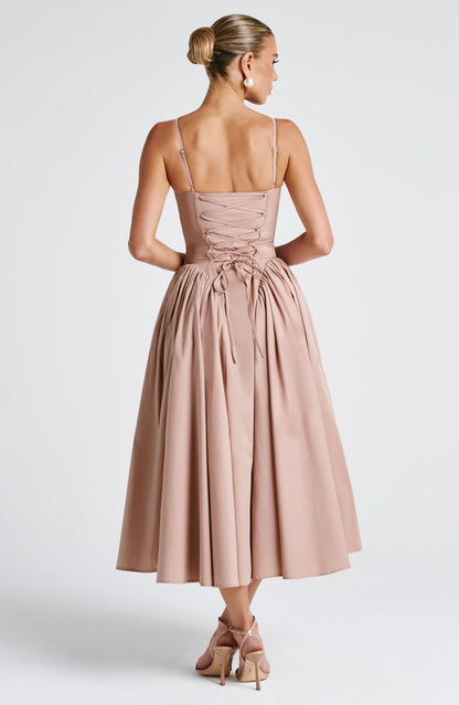 Emerson Midi Elbise - Kil Rengi