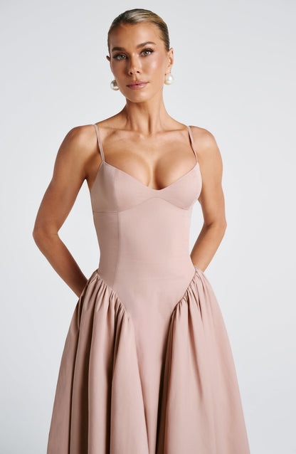 Emerson Midi Elbise - Kil Rengi
