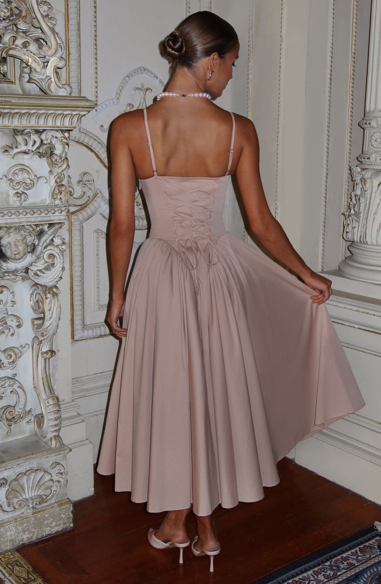 Emerson Midi Elbise - Kil Rengi