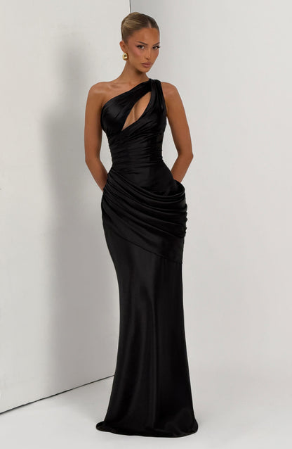 Emina Maxi Elbise - Siyah