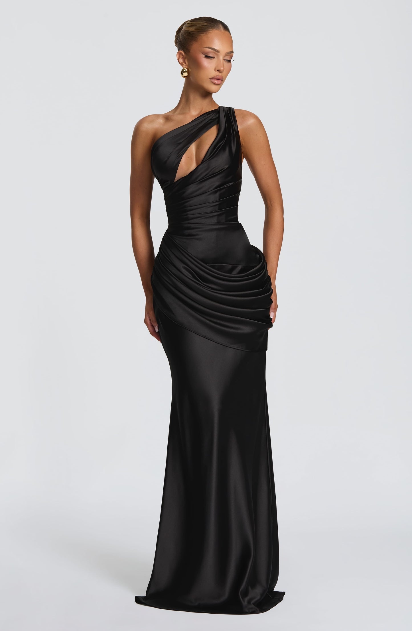 Emina Maxi Elbise - Siyah