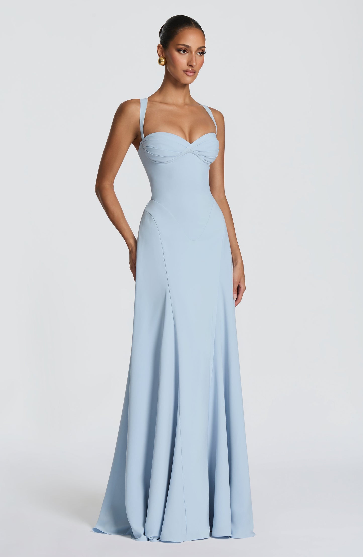 Irie Maxi Elbise - Buzul Mavisi