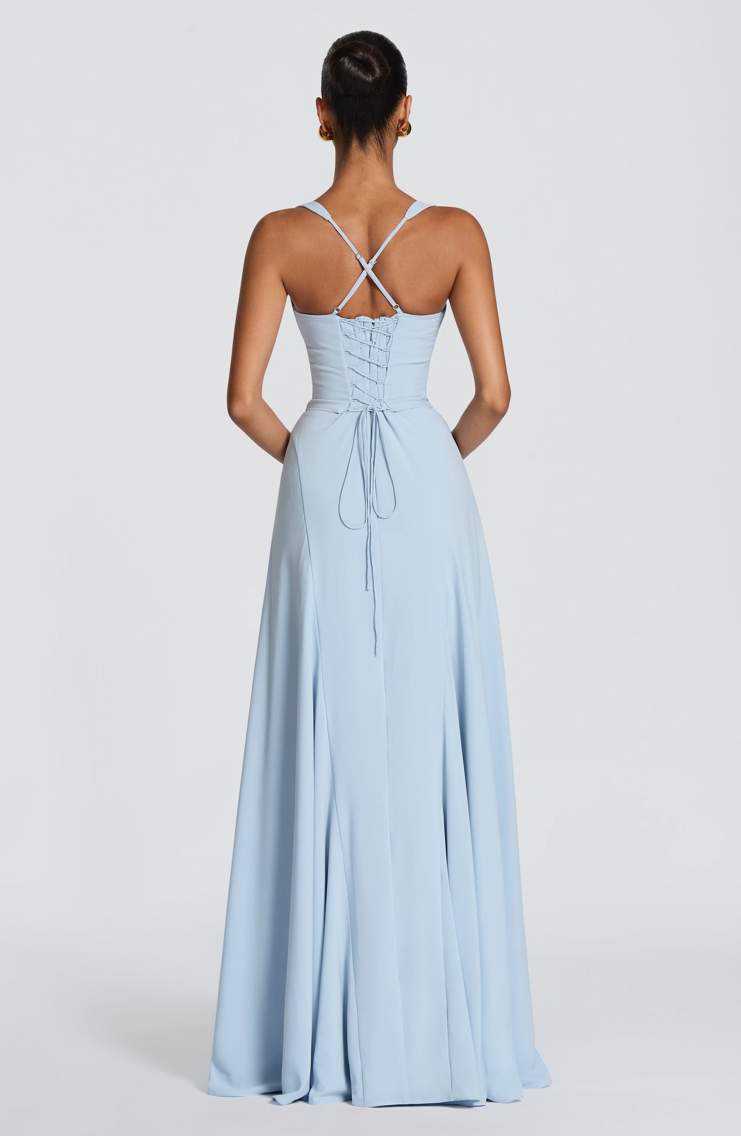 Irie Maxi Elbise - Buzul Mavisi
