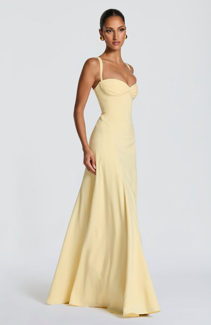 Irie Maxi Elbise - Limon