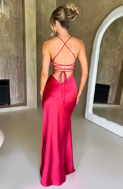 Isobel Maxi Elbise - Kırmızı
