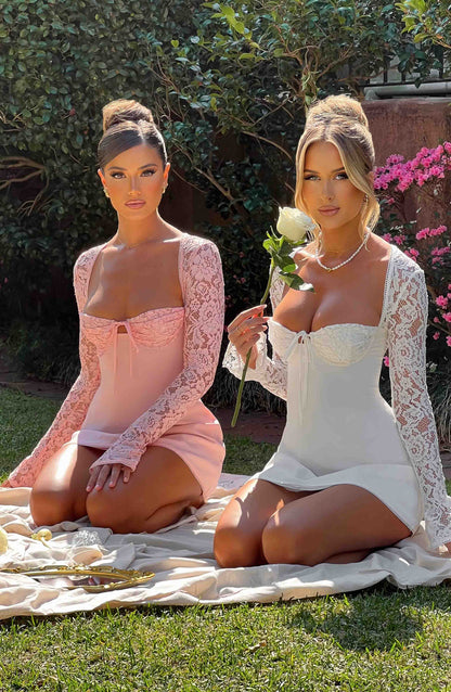 Jacinta Mini Elbise - Pembe