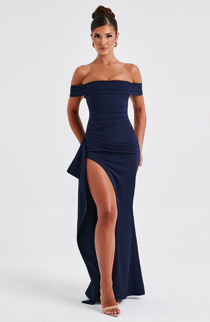 Joyce Maxi Elbise - Lacivert