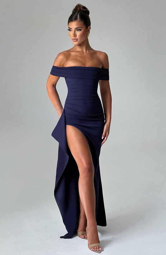 Joyce Maxi Elbise - Lacivert
