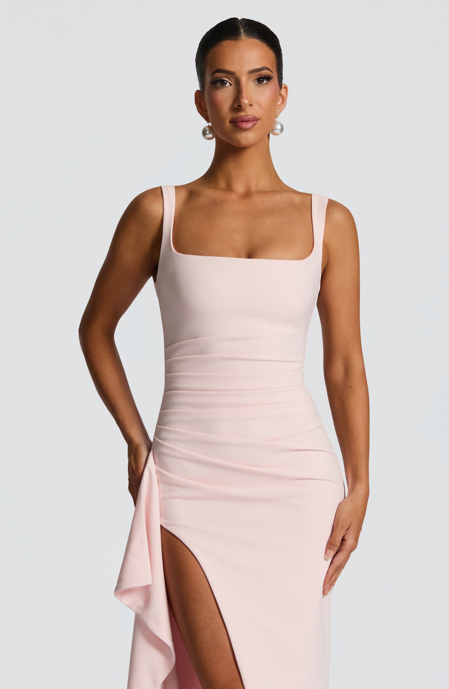 Katana Maxi Elbise - Pembe