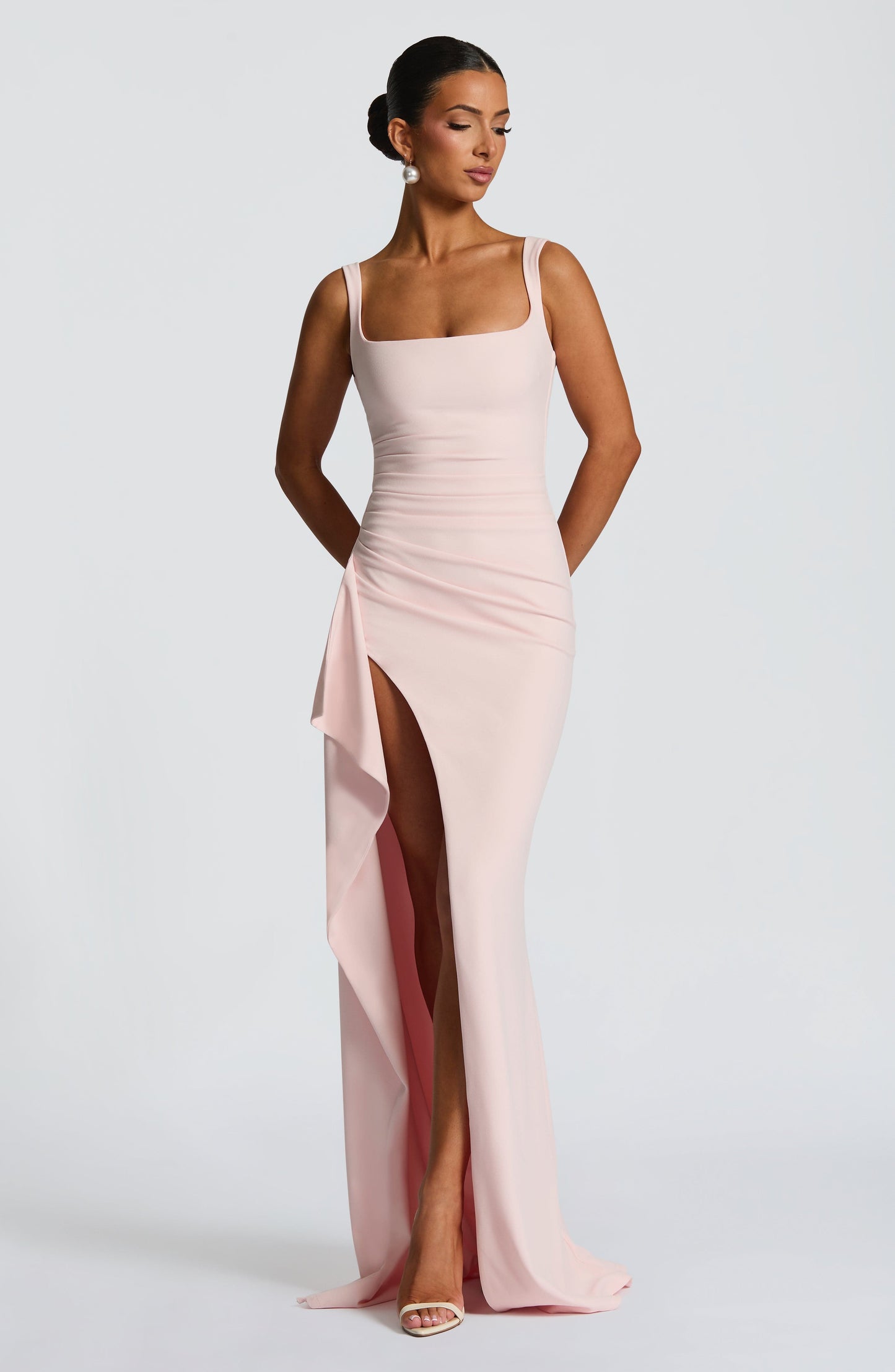 Katana Maxi Elbise - Pembe
