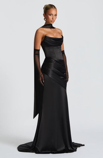 Kensington Maxi Elbise - Siyah