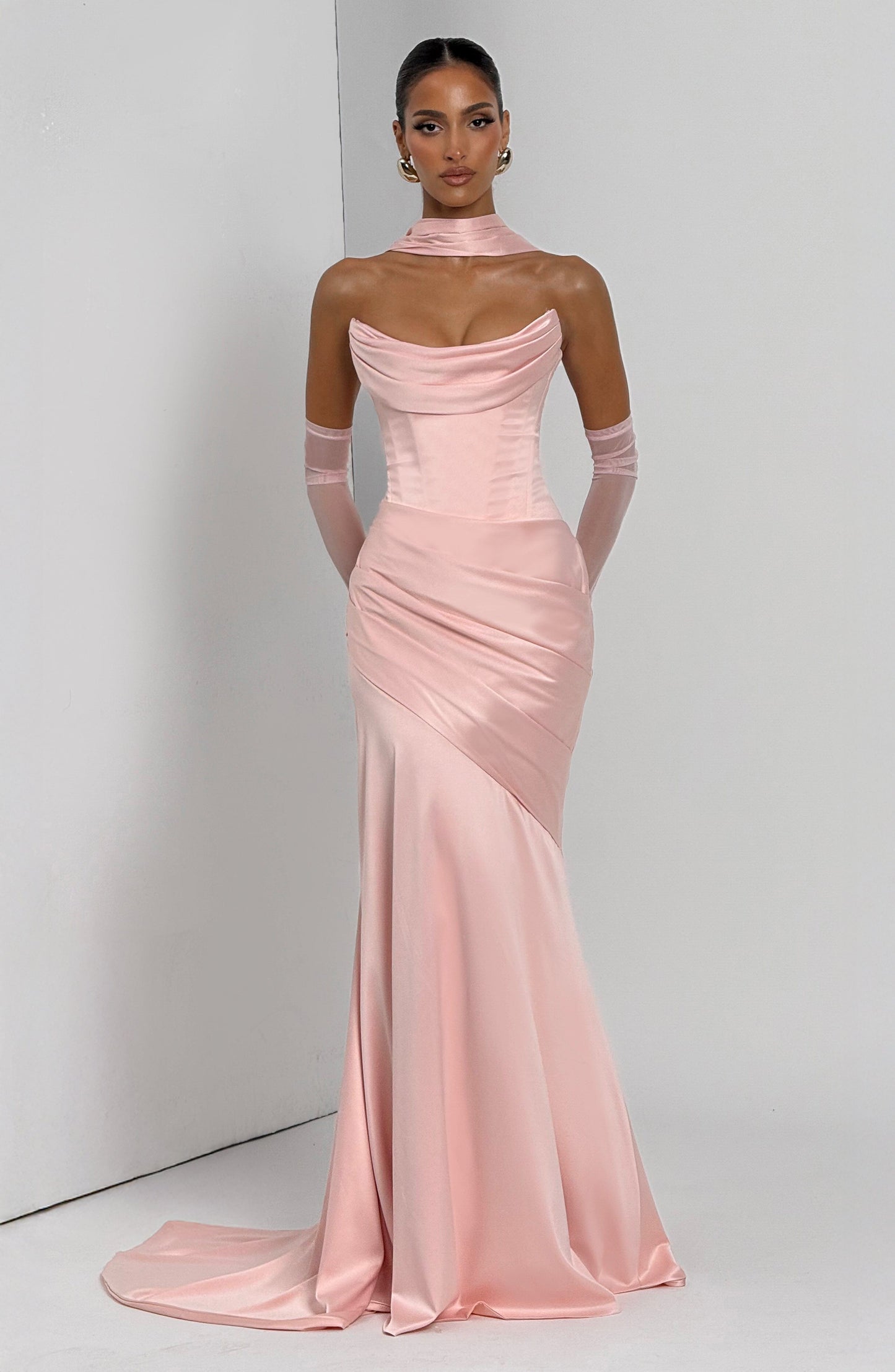 Kensington Maxi Elbise - Pembe