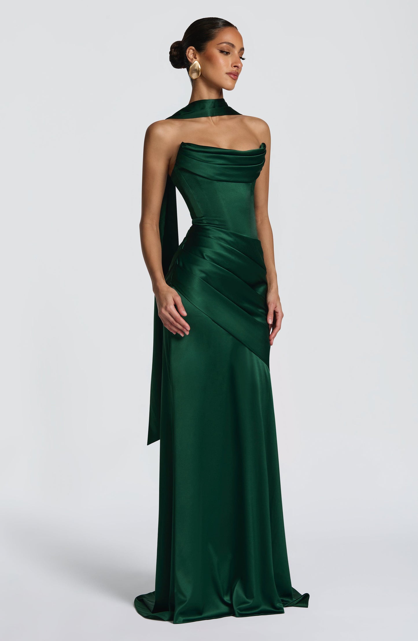 Kensington Maxi Elbise - Zümrüt Yeşili