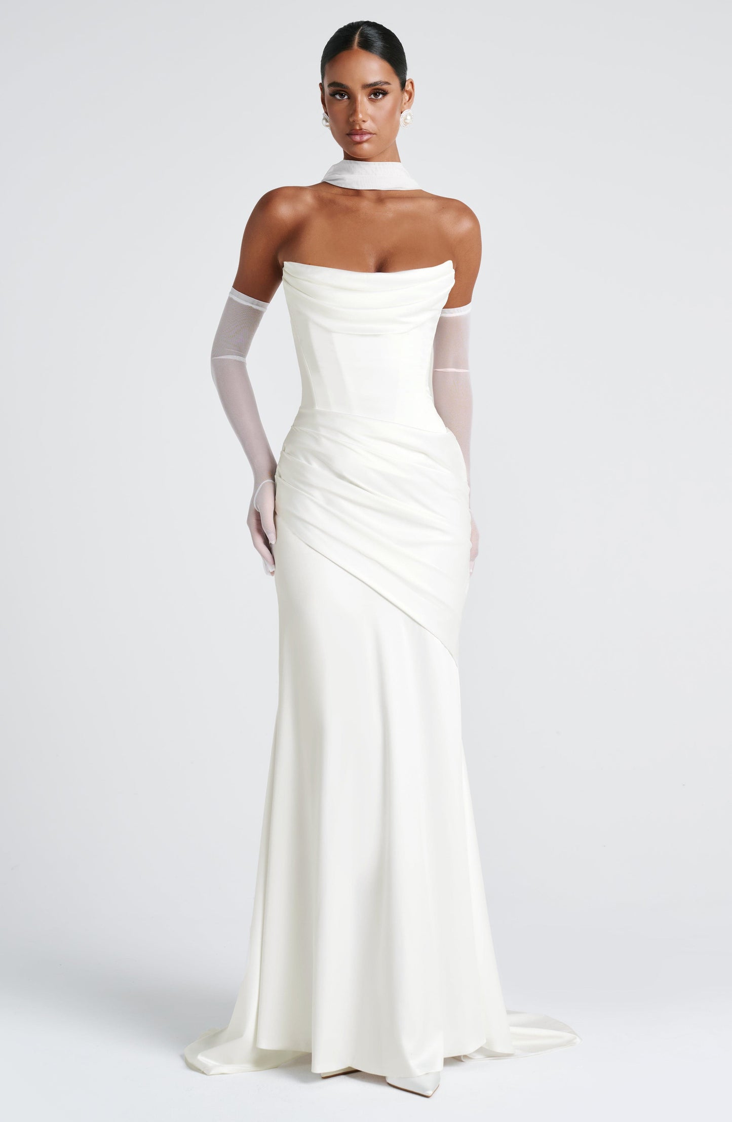 Kensington Maxi Elbise - Fildişi