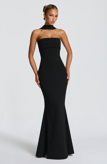 Leura Maxi Elbise - Siyah