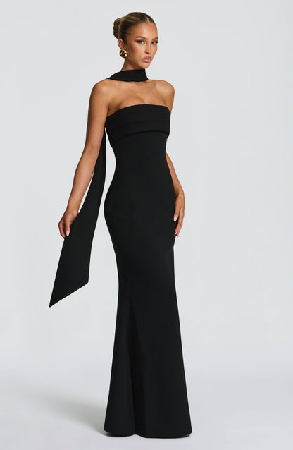 Leura Maxi Elbise - Siyah