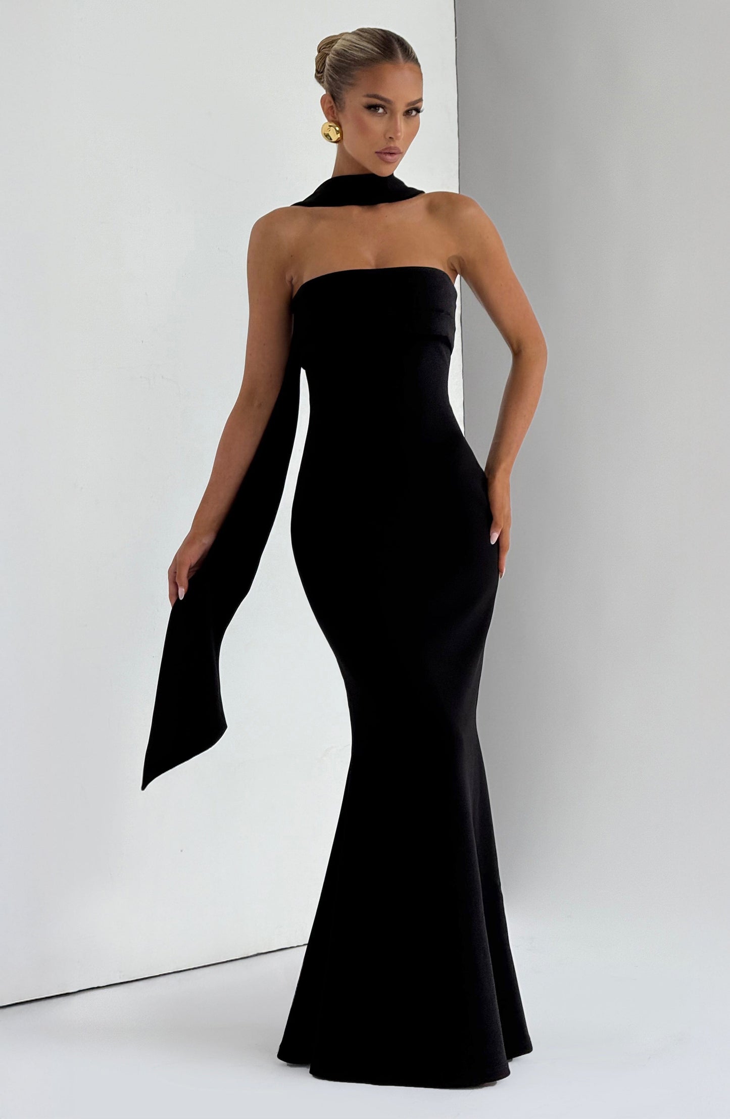 Leura Maxi Elbise - Siyah