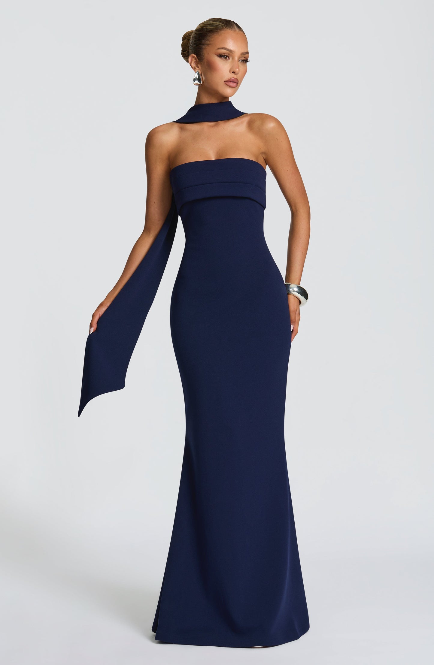 Leura Maxi Elbise - Lacivert