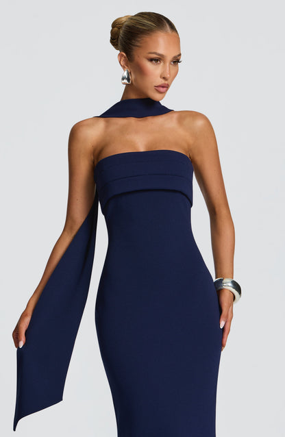 Leura Maxi Elbise - Lacivert
