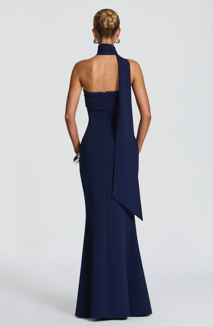 Leura Maxi Elbise - Lacivert