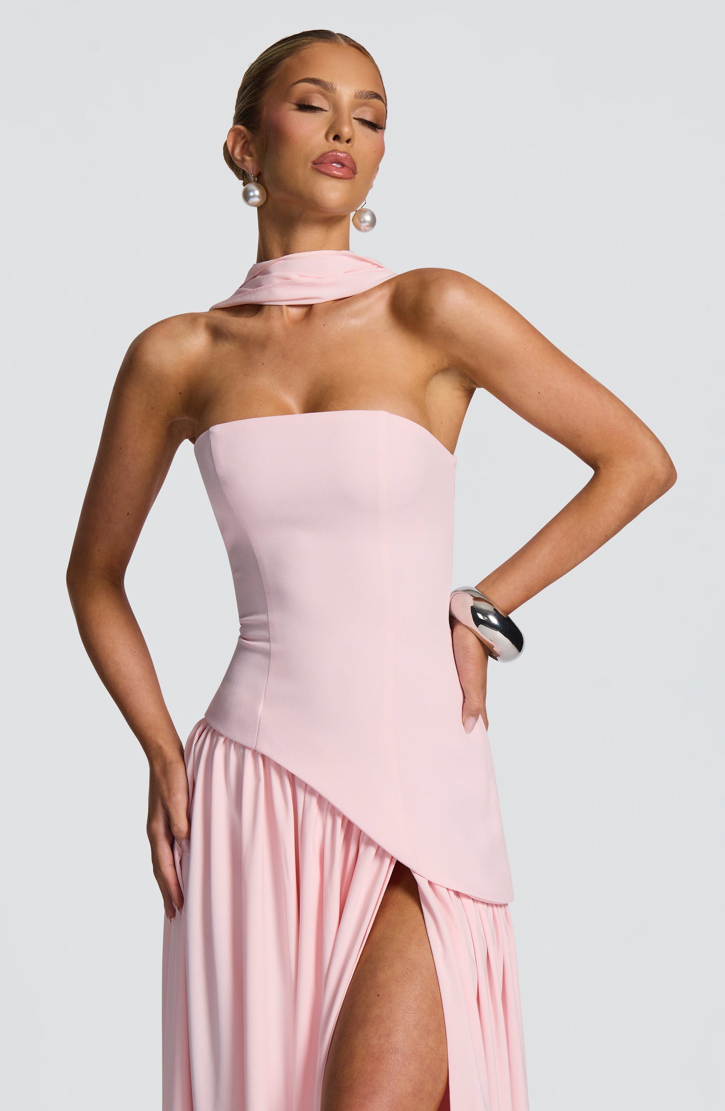 Maliyah Maxi Elbise - Pembe