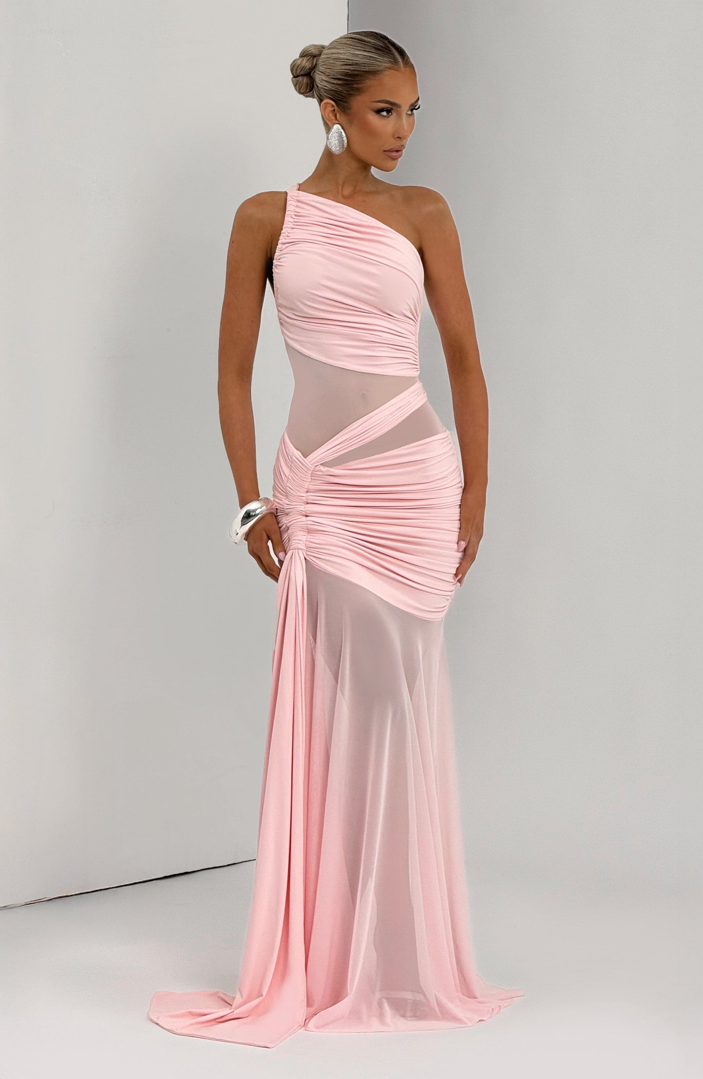 Marianne Maxi Elbise - Pembe