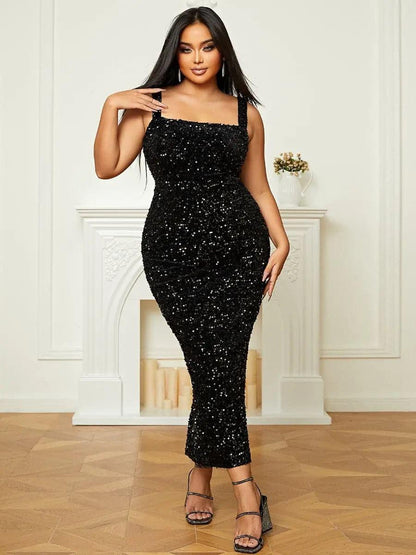 Romilly Kare Yaka Kokteyl Maxi Elbise