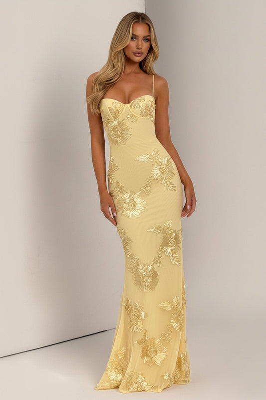 Belonaya Maxi Elbise (Korsesiz)