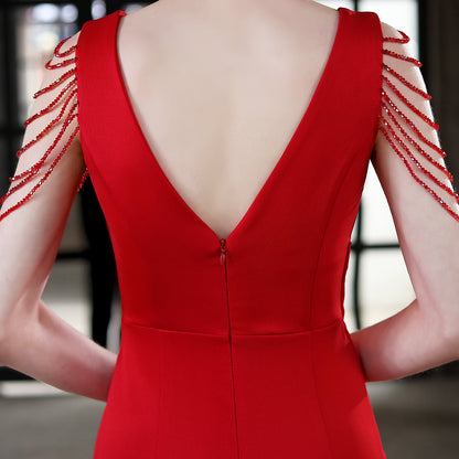 the Alexis ruffle gown