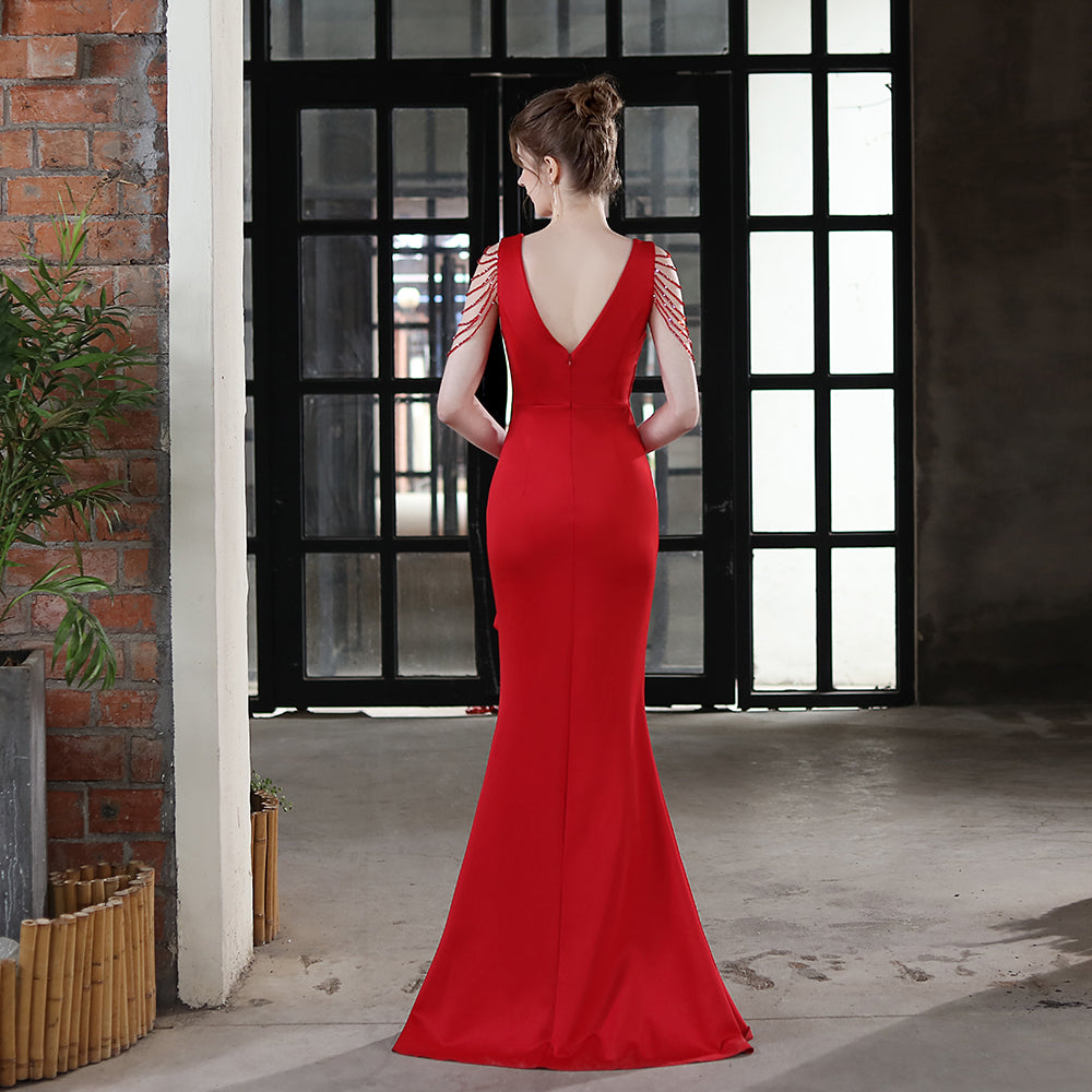 the Alexis ruffle gown