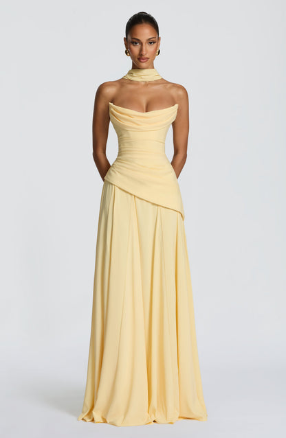 Patricia Maxi Elbise - Limon