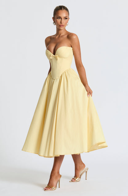 Prim Midi Elbise - Limon