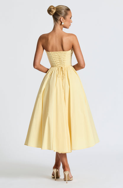 Prim Midi Elbise - Limon