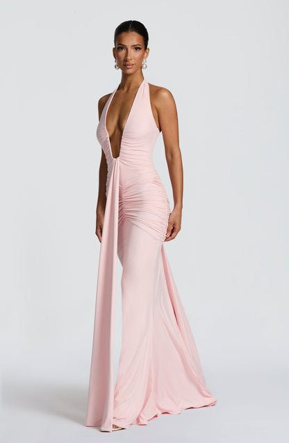 Rosetta Maxi Elbise - Pembe