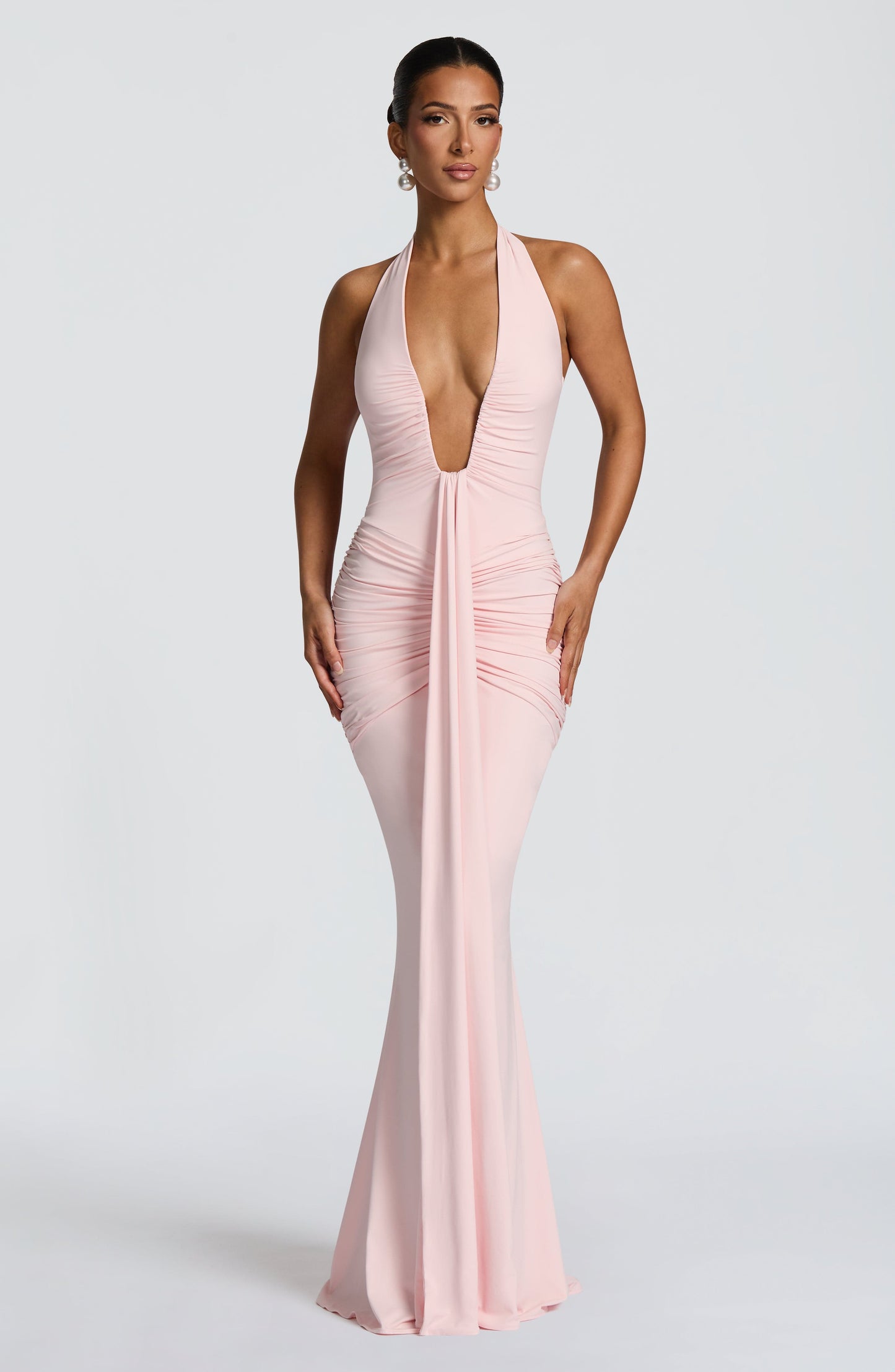 Rosetta Maxi Elbise - Pembe