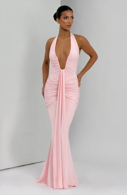 Rosetta Maxi Elbise - Pembe