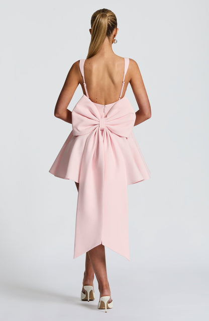 Rue Mini Elbise - Pembe