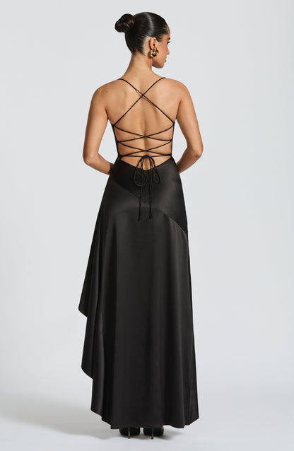 Samira Maxi Elbise - Siyah