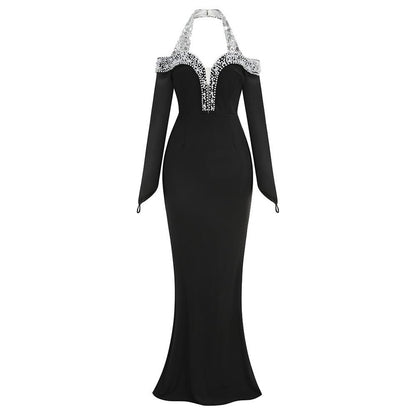 Gümüş Krallık Maxi Elbisesi